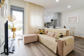 Apartamento Tiana - no centro com pátio